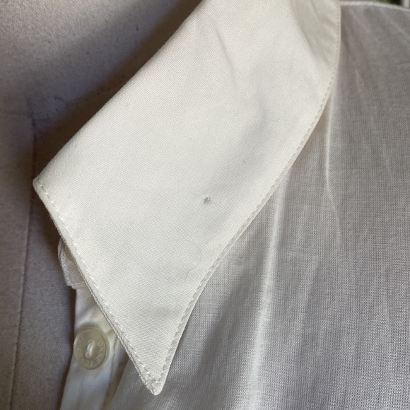 ANNE FONTAINE WHITE LONG SLEEVE TOP SHIRT BLOUSE 44 NEW 12 - Picture 6 of 11